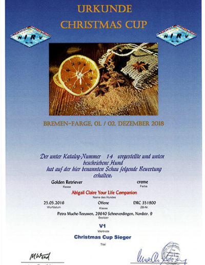 Abby-Urkunde-Christmas-cup-Bremen-Fargel